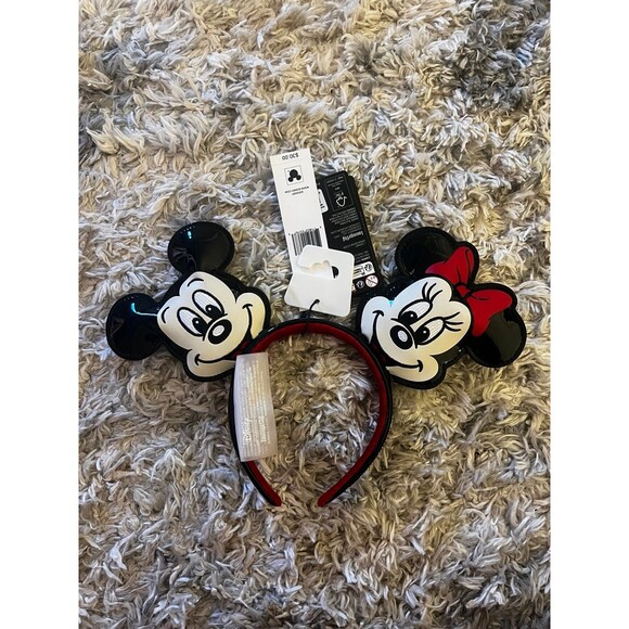 NWT Loungefly Disney | Macy's Mickey Mouse & Minnie Mouse Adult Ears Headband - Picture 2 of 3